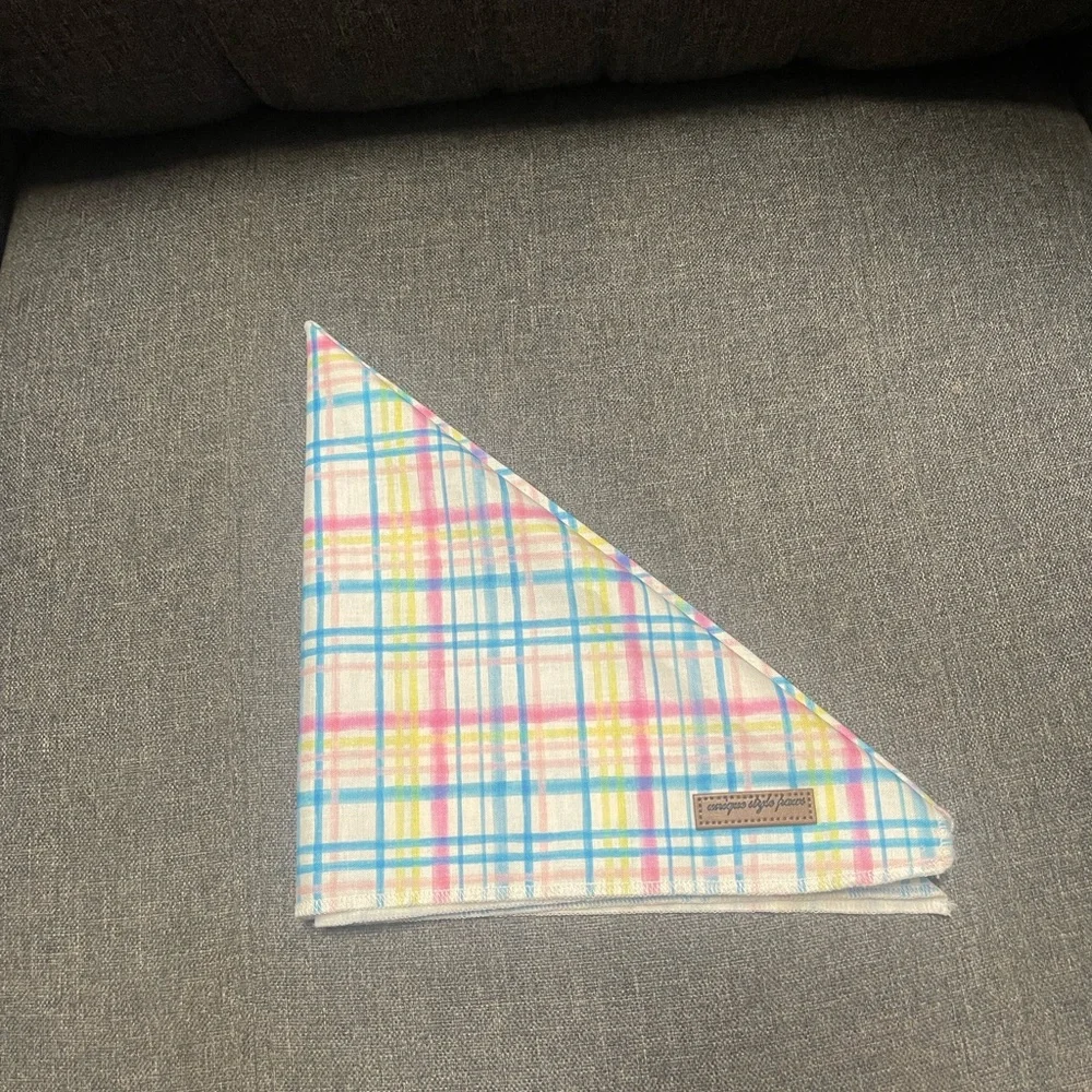 Unique Style Paws Plaid Pet Bandana